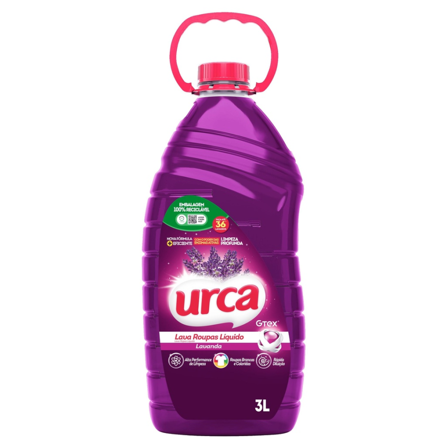 Lava Roupas Liquido Urca Lavanda - 3L