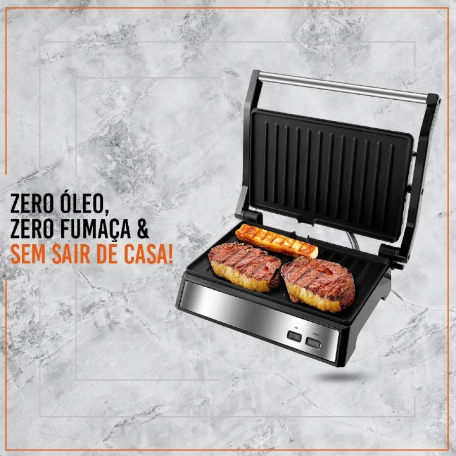 Grill e Sanduicheira Philco PGR21PI Maxx Clean 1000W